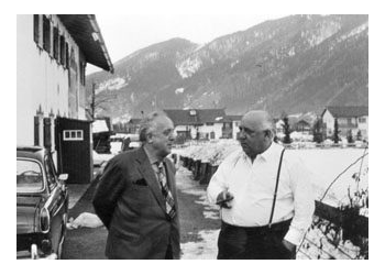 Nr. 117 v. l. n. r.: Karl Amadeus und Adolf Hartmann. Ort: Rottach-Egern. 1962/63. Foto privat © Karl Amadeus Hartmann-Gesellschaft