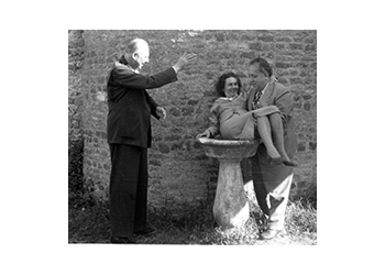 Nr. 337 v. l. n. r.: Karl Heinz Ruppel, Elisabeth und Karl Amadeus Hartmann. Ostia. 1954. Foto privat © Karl Amadeus Hartmann-Gesellschaft